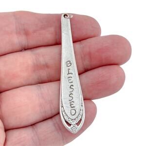Vintage Sterling Silver 925 Blessed Spoon Handle Pendant